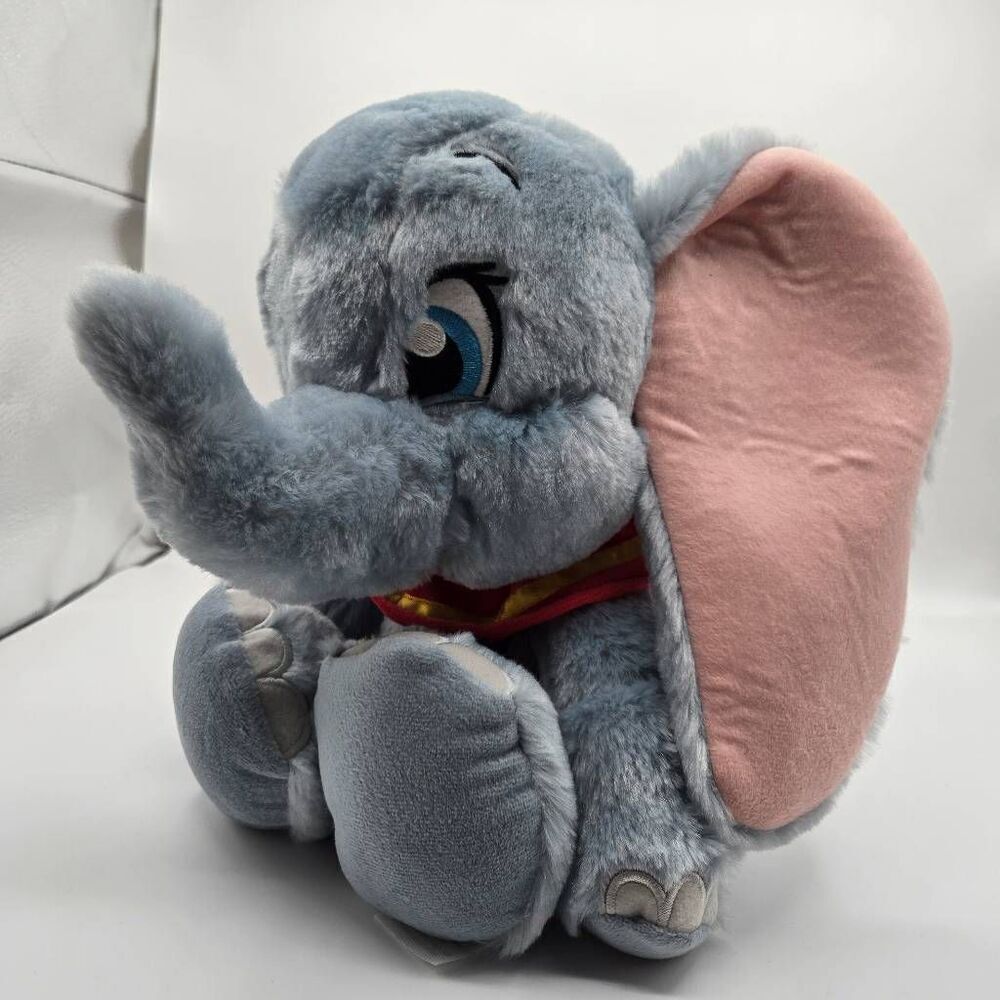 Disney Store 12” Dumbo Gray Elephant Plush Stuffed Animal NWT